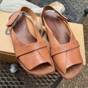CYDWOQ Leather Sandal, Size 38, Handmade in USA
